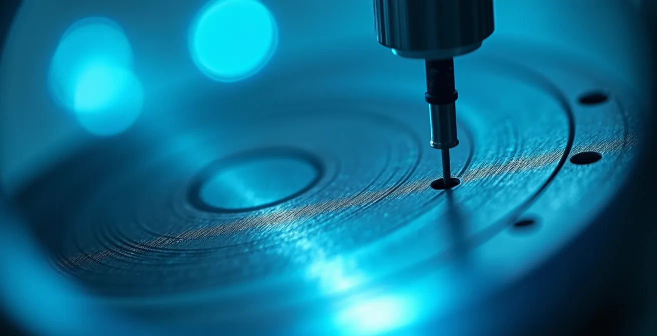 Extreme close-up of advanced medical diagnostic equipment showing precision technology