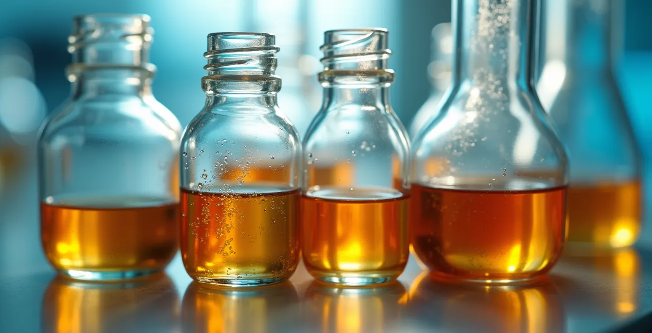 Extreme close-up of laboratory testing equipment for hormone analysis