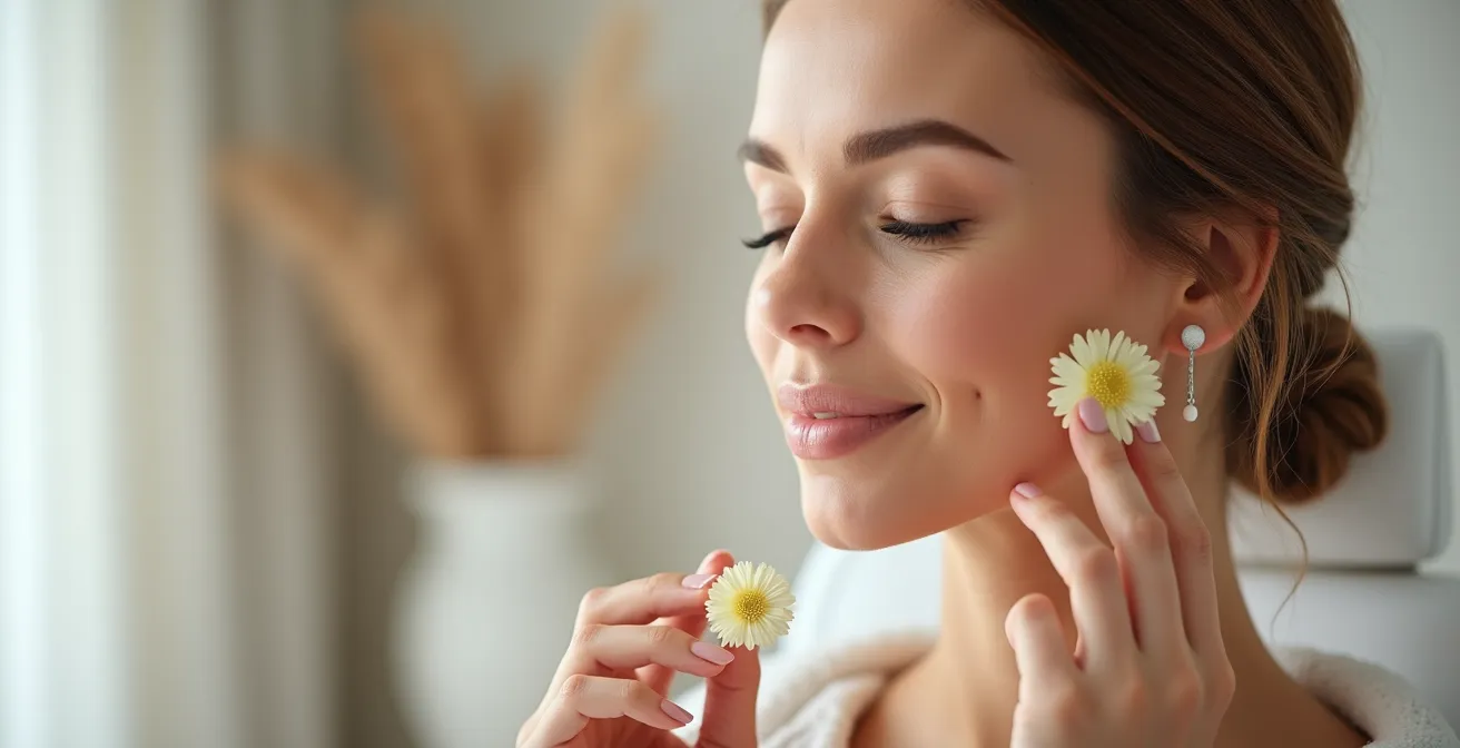 Elegant beauty preparation timeline with treatment scheduling markers